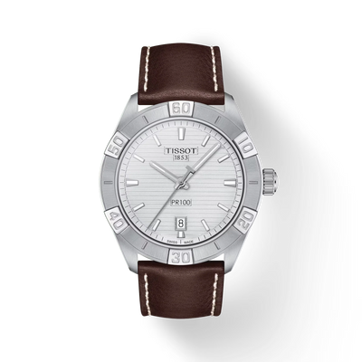 Tissot T-Classic PR100 Silver Dial Men 42mm