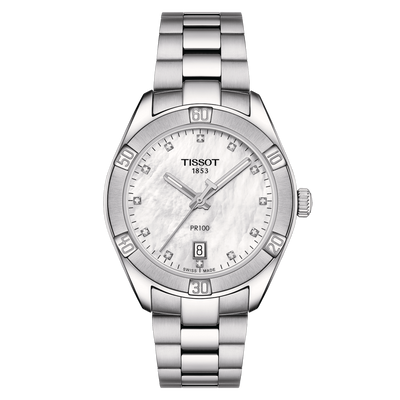 Tissot T-Classic White Mother-Of-Pearl Dial Women 36mm