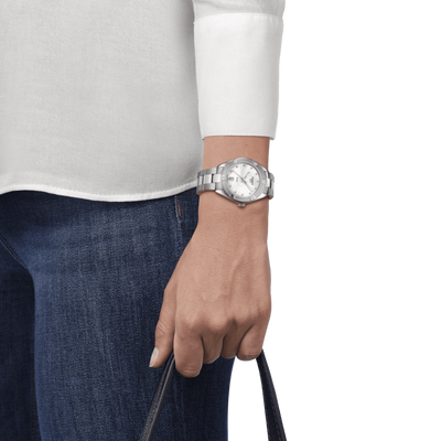 Tissot T-Classic White Mother-Of-Pearl Dial Women 36mm