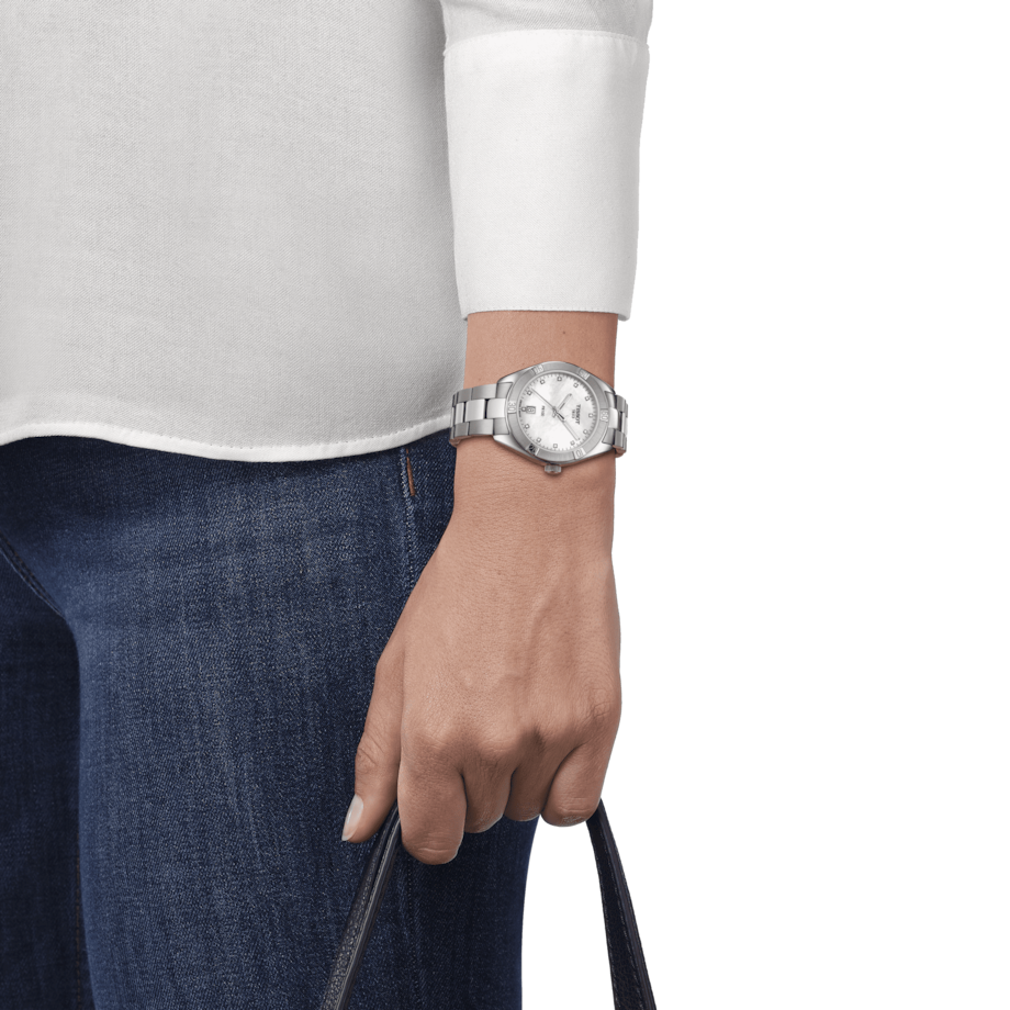 Tissot T-Classic White Mother-Of-Pearl Dial Women 36mm