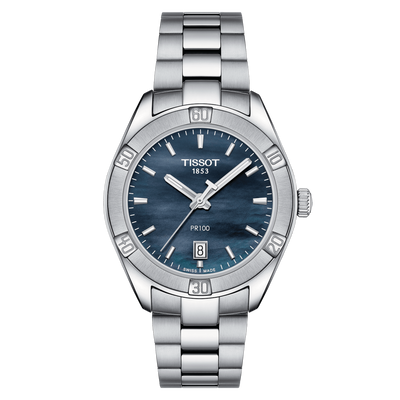 Tissot T-Classic Black Mother-Of-Pearl Dial Women 36mm
