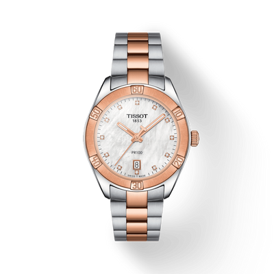 Tissot T-Classic White Mother-Of-Pearl Dial Women 36mm