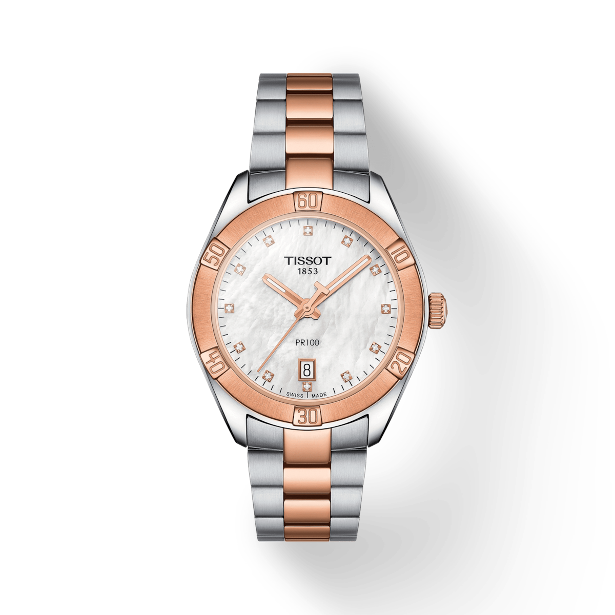 Tissot T-Classic White Mother-Of-Pearl Dial Women 36mm