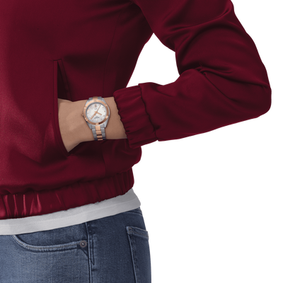 Tissot T-Classic White Mother-Of-Pearl Dial Women 36mm