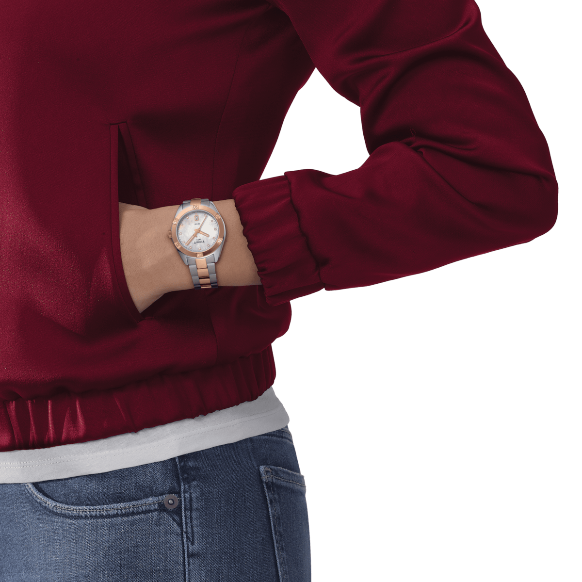 Tissot T-Classic White Mother-Of-Pearl Dial Women 36mm