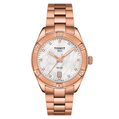 Tissot T-Classic White Mother-Of-Pearl Dial Women 36mm