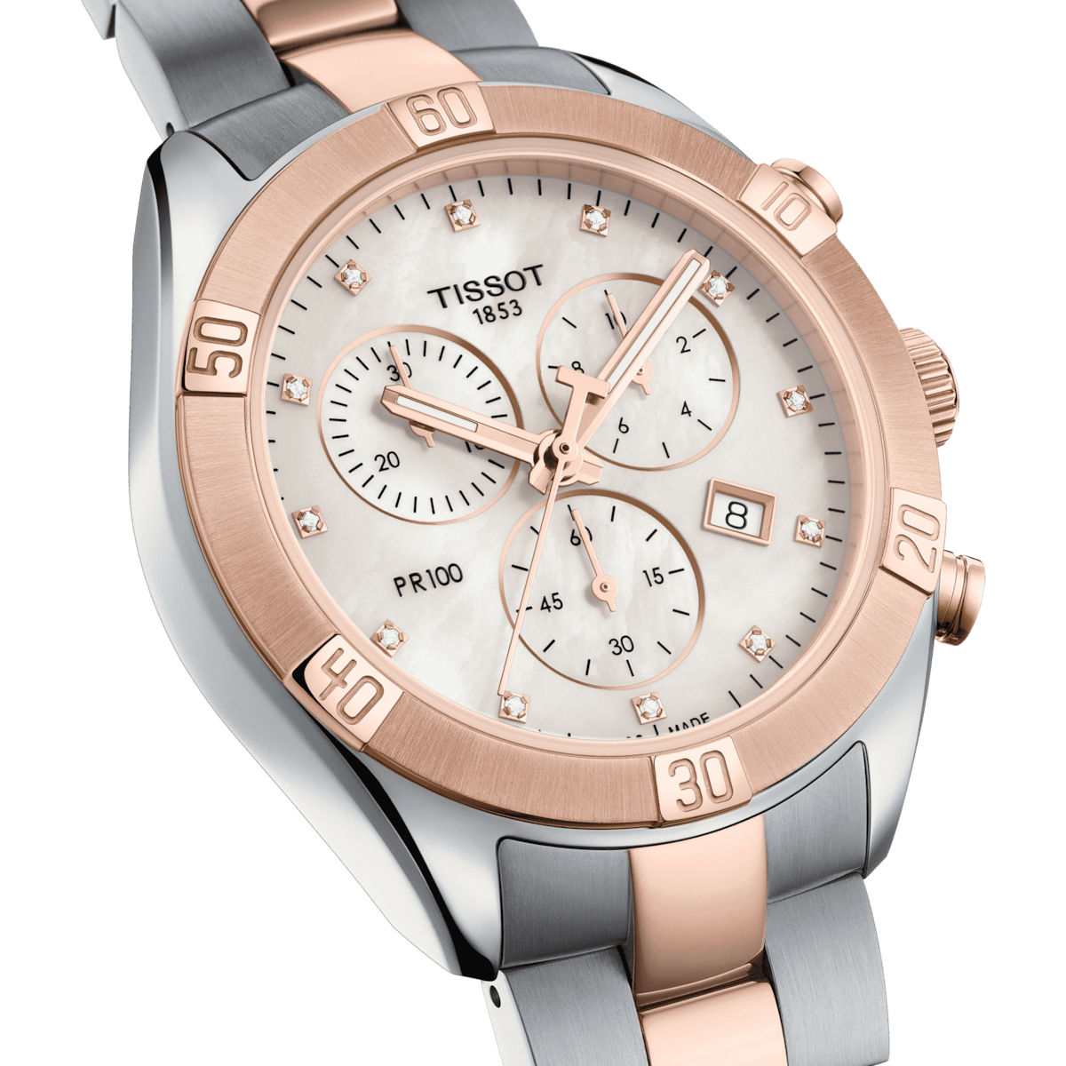 Tissot T-Classic White Mother-Of-Pearl Dial Women 38mm