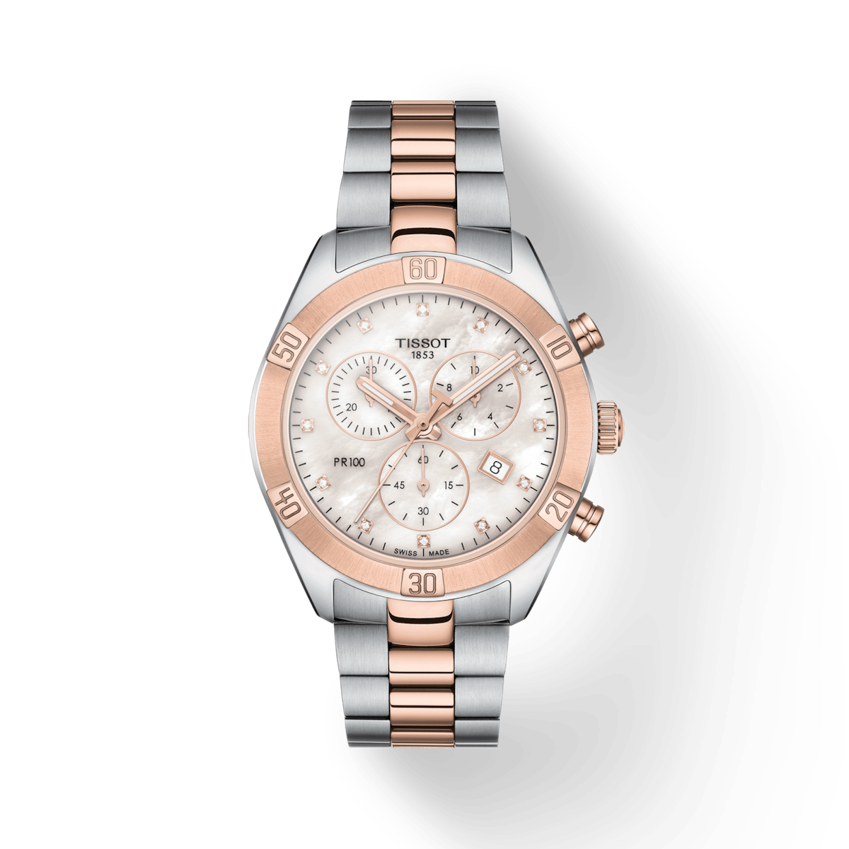 Tissot T-Classic White Mother-Of-Pearl Dial Women 38mm