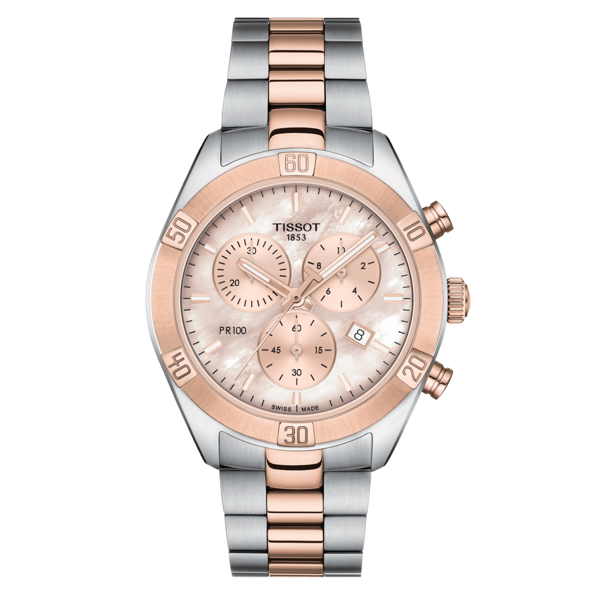 Tissot T-Classic White Mother-Of-Pearl Dial Women 38mm