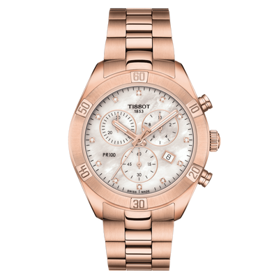 Tissot T-Classic White Mother-Of-Pearl Dial Women 38mm