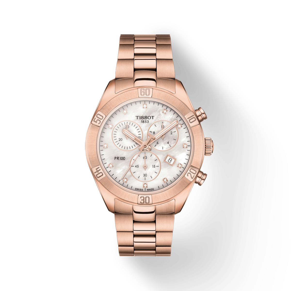 Tissot T-Classic White Mother-Of-Pearl Dial Women 38mm