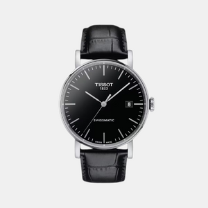Everytime Men Automatic Black Dial Analog Leather Watch T1094071605100