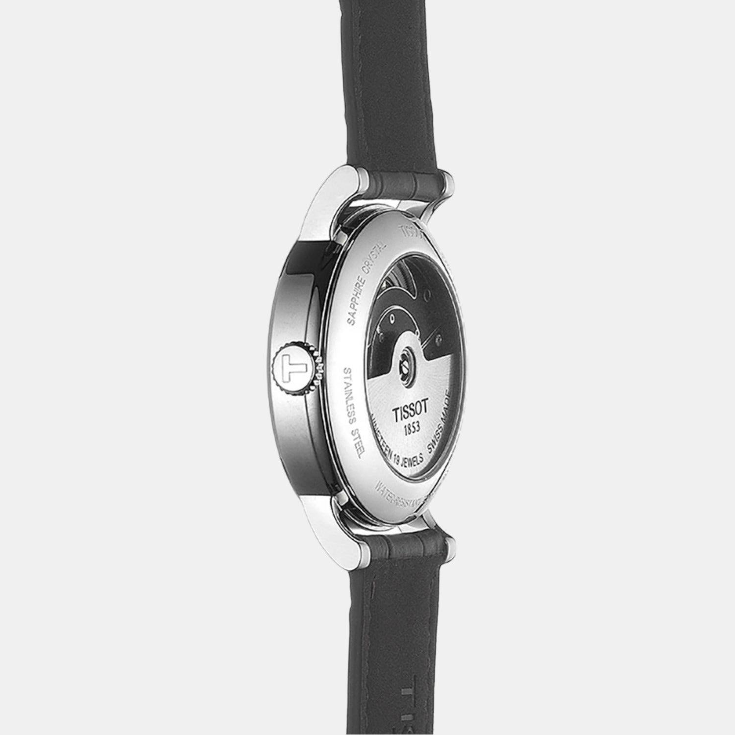 Everytime Men Automatic Silver Dial Analog Leather Watch T1094071603200