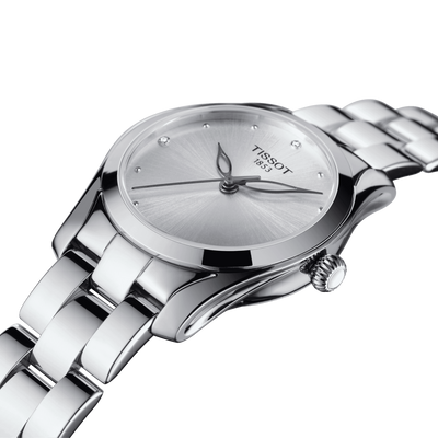 Tissot T-Lady T-Wave Silver Dial Women 30mm