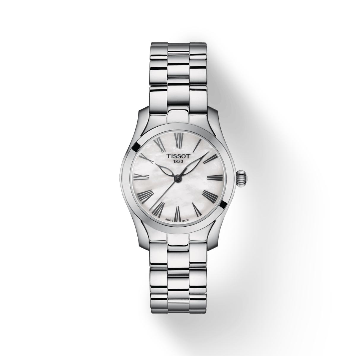 Tissot T-Lady White Mother-Of-Pearl Dial Women 30mm