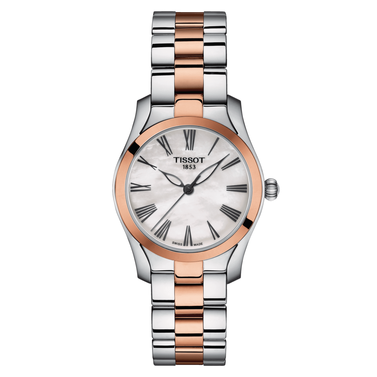 Tissot T-Lady White Mother-Of-Pearl Dial Women 30mm