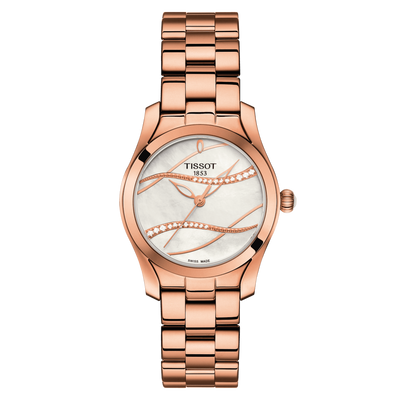 Tissot T-Lady White Mother-Of-Pearl Dial Women 30mm