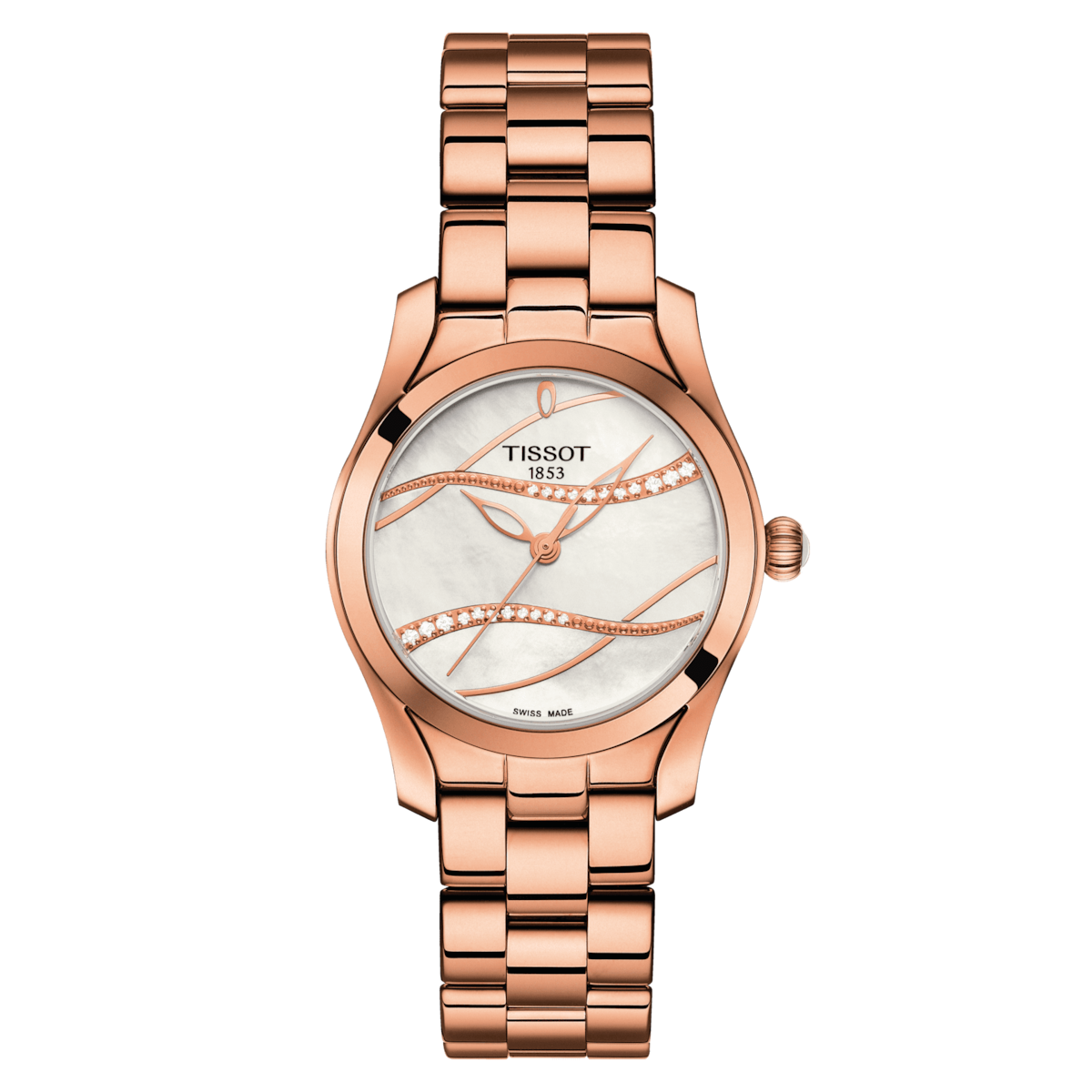Tissot T-Lady White Mother-Of-Pearl Dial Women 30mm
