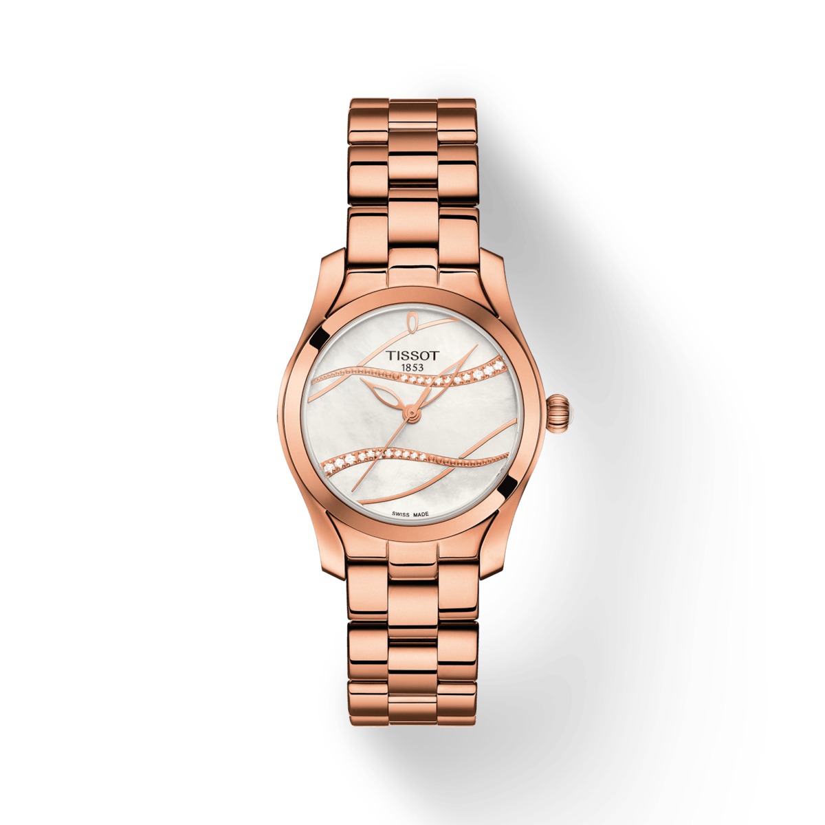 Tissot T-Lady White Mother-Of-Pearl Dial Women 30mm