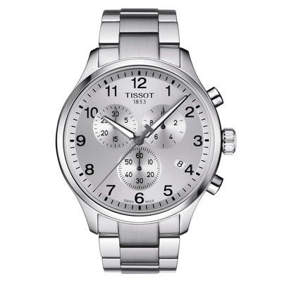 Tissot T-Sport Silver Dial Men 45mm