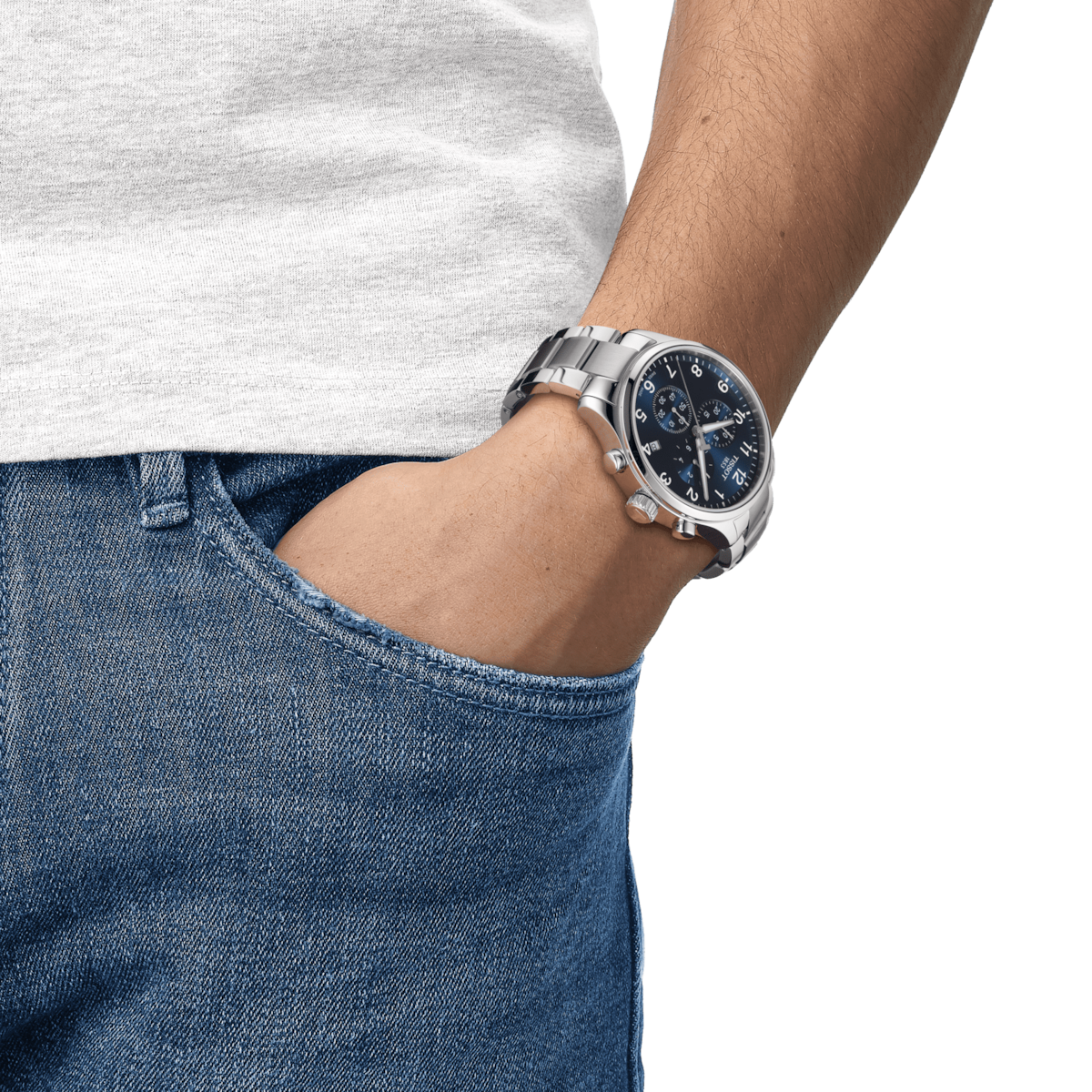 Tissot T-Sport Blue Dial Men 45mm