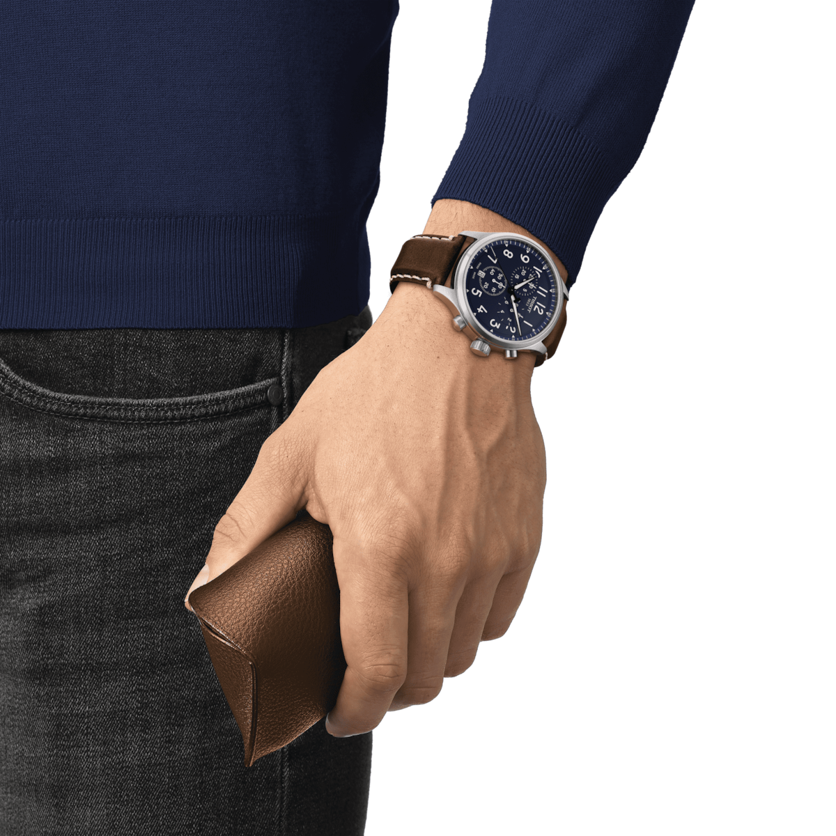 Tissot T-Sport Chrono XL Vintage Blue Dial Men 40mm