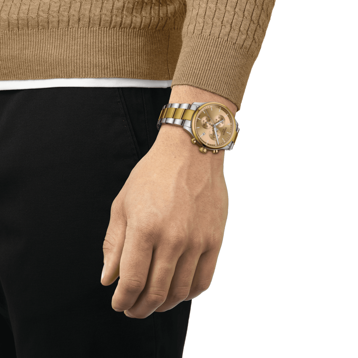 Tissot T-Sport Champagne Dial Men 45mm