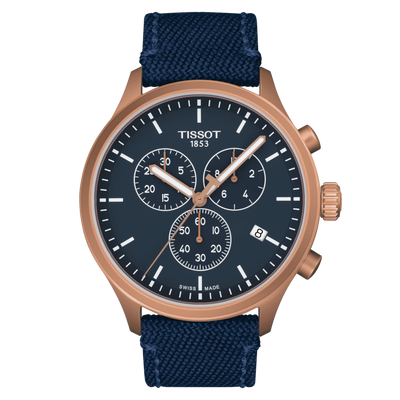 Tissot T-Sport Chrono XL Blue Dial Men 45mm
