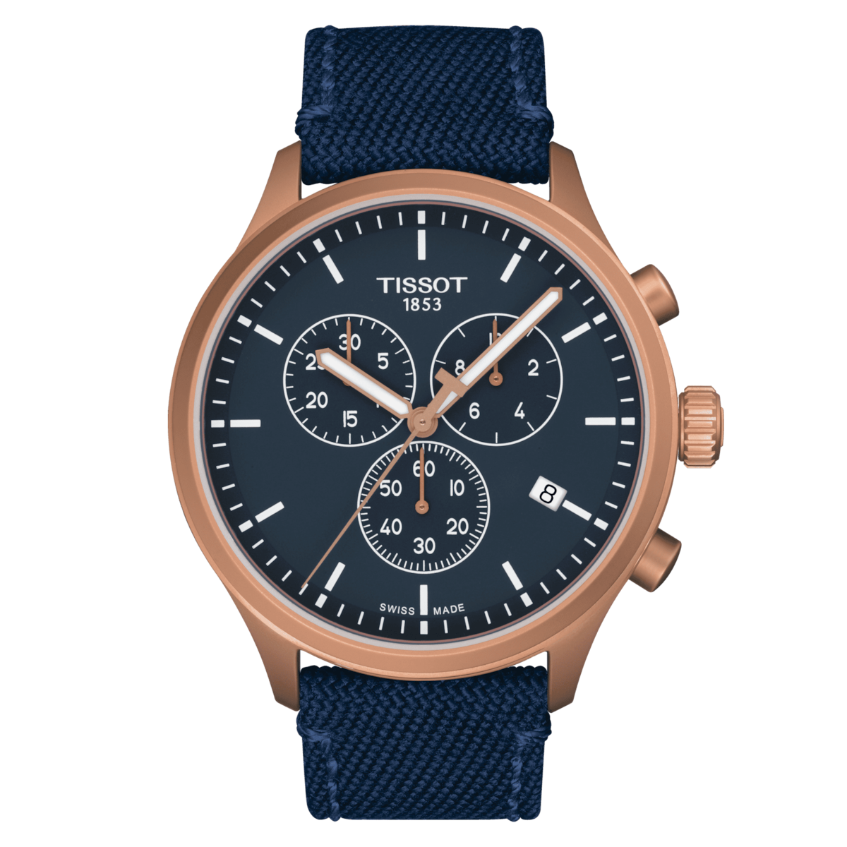 Tissot T-Sport Chrono XL Blue Dial Men 45mm
