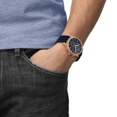 Tissot T-Sport Chrono XL Blue Dial Men 45mm