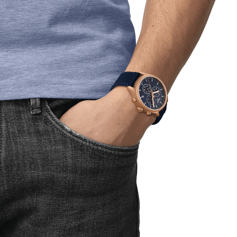 Tissot T-Sport Chrono XL Blue Dial Men 45mm