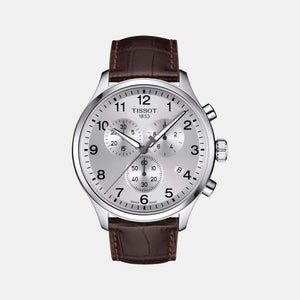 Chrono Xl Men Chronograph Leather Watch T1166171603700