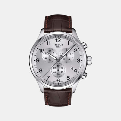 Chrono Xl Men Chronograph Leather Watch T1166171603700