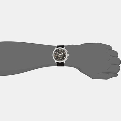 Chrono Xl Classic Men Quartz Black Dial Chronograph Leather Watch T1166171605700