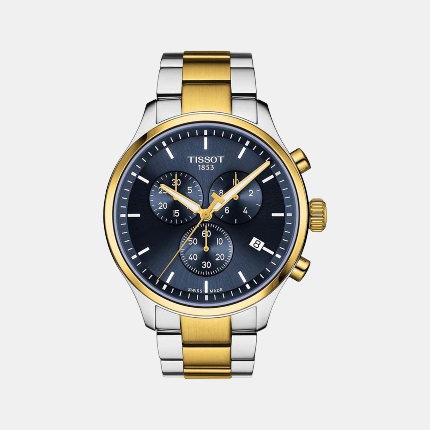 Chrono Xl Classic Men Quartz Blue Dial Chronograph Stainless Steel Watch T1166172204100