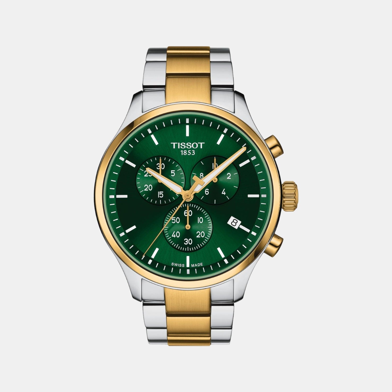 Chrono Xl Classic Men Quartz Green Dial Chronograph Stainless Steel Watch T1166172209100