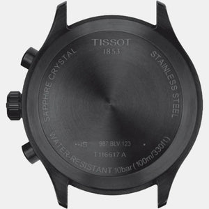 Chrono Xl Vintage Men's Black Leather Watch T1166173605200