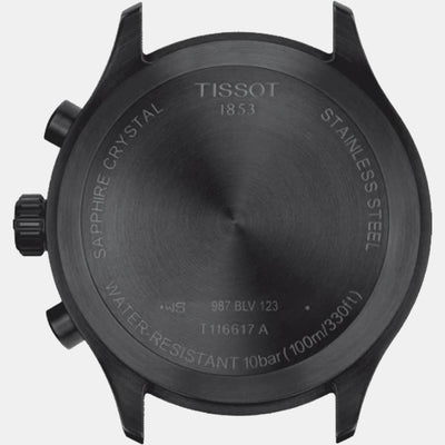 Chrono Xl Vintage Men's Black Leather Watch T1166173605200