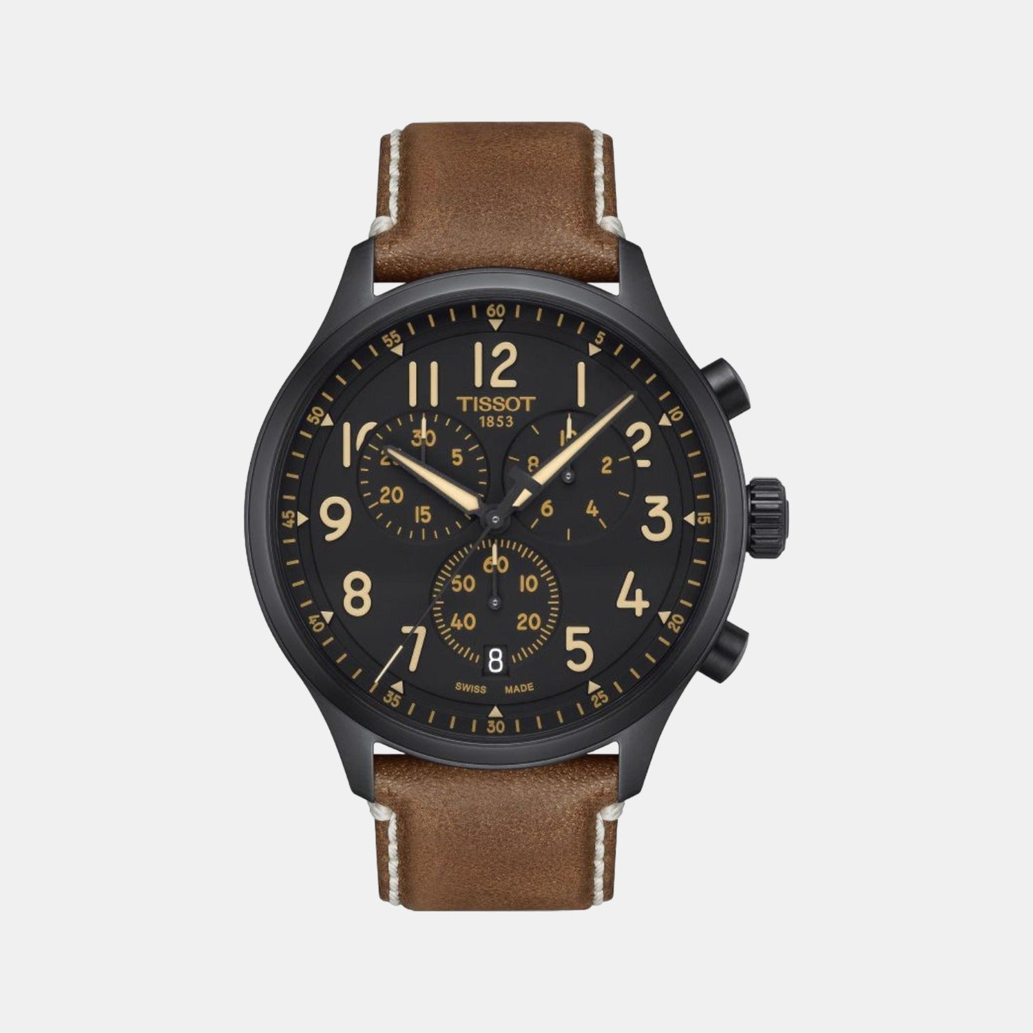 Chrono Xl Men Leather Watch T1166173605203