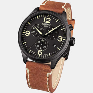 Chrono Xl Men Leather Watch T1166173605700