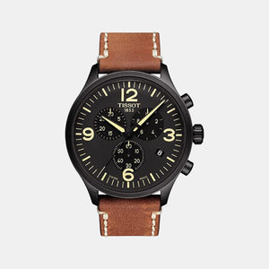 Chrono Xl Men Leather Watch T1166173605700