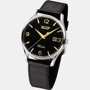 Heritage Visodate Men Analog Leather Watch T1184101605701