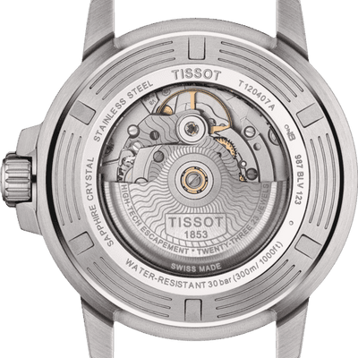 Tissot T-Sport Black & Blue Dial Men 43mm