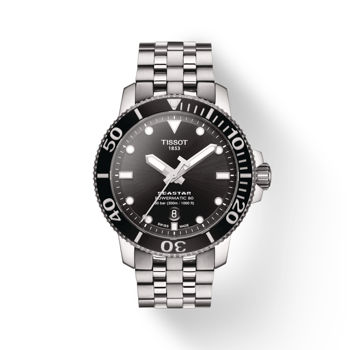 Tissot T-Sport Black Dial Men 43mm
