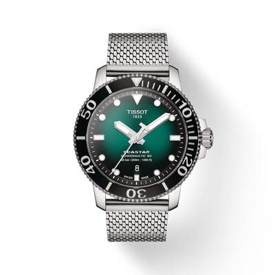Tissot T-Sport Black & Green Dial Men 43mm
