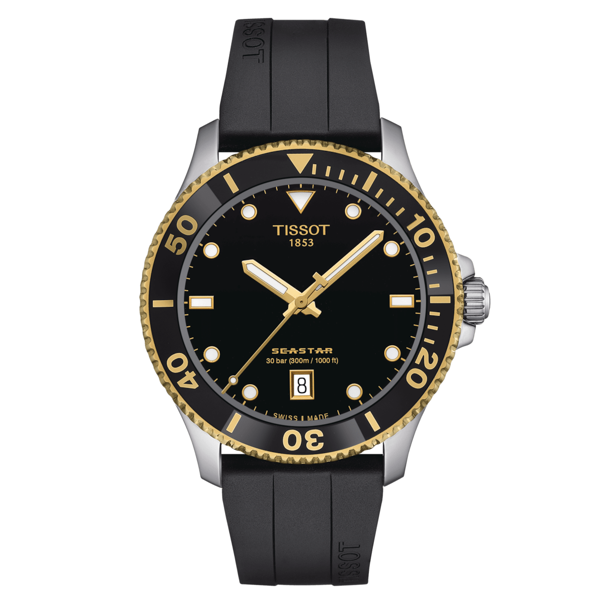 Tissot T-Sport Black Dial Men 40mm