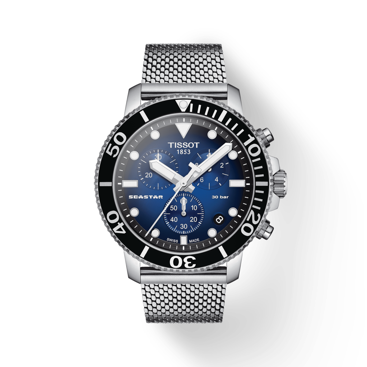Tissot T-Sport Black & Blue Dial Men 45.5mm