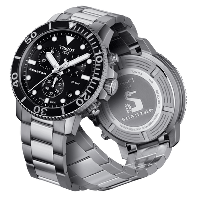 Tissot T-Sport Black Dial Men 45.5mm