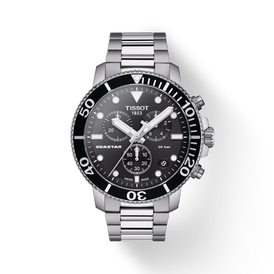 Tissot T-Sport Black Dial Men 45.5mm