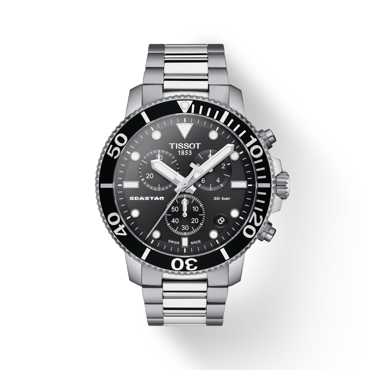 Tissot T-Sport Black Dial Men 45.5mm